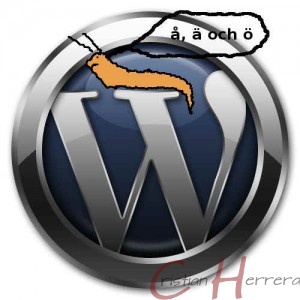 wp-slug med å ä och ö
